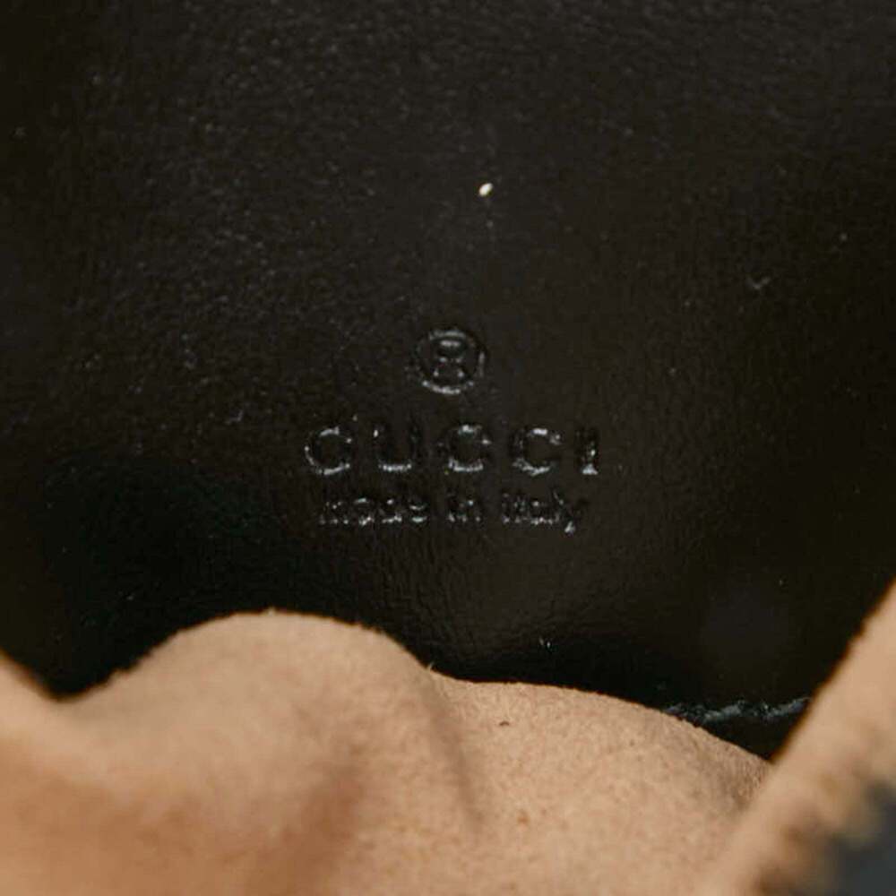 GUCCI Authentic Black Leather GG Marmont Shoulder Bag - Picture 10 of 11